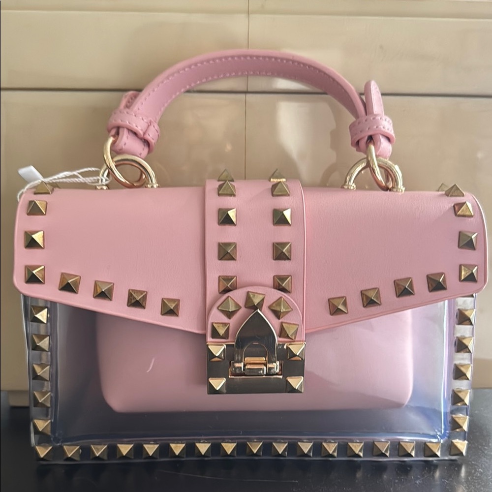 MOST WANTED Pink Studded 👜 handbag with insert